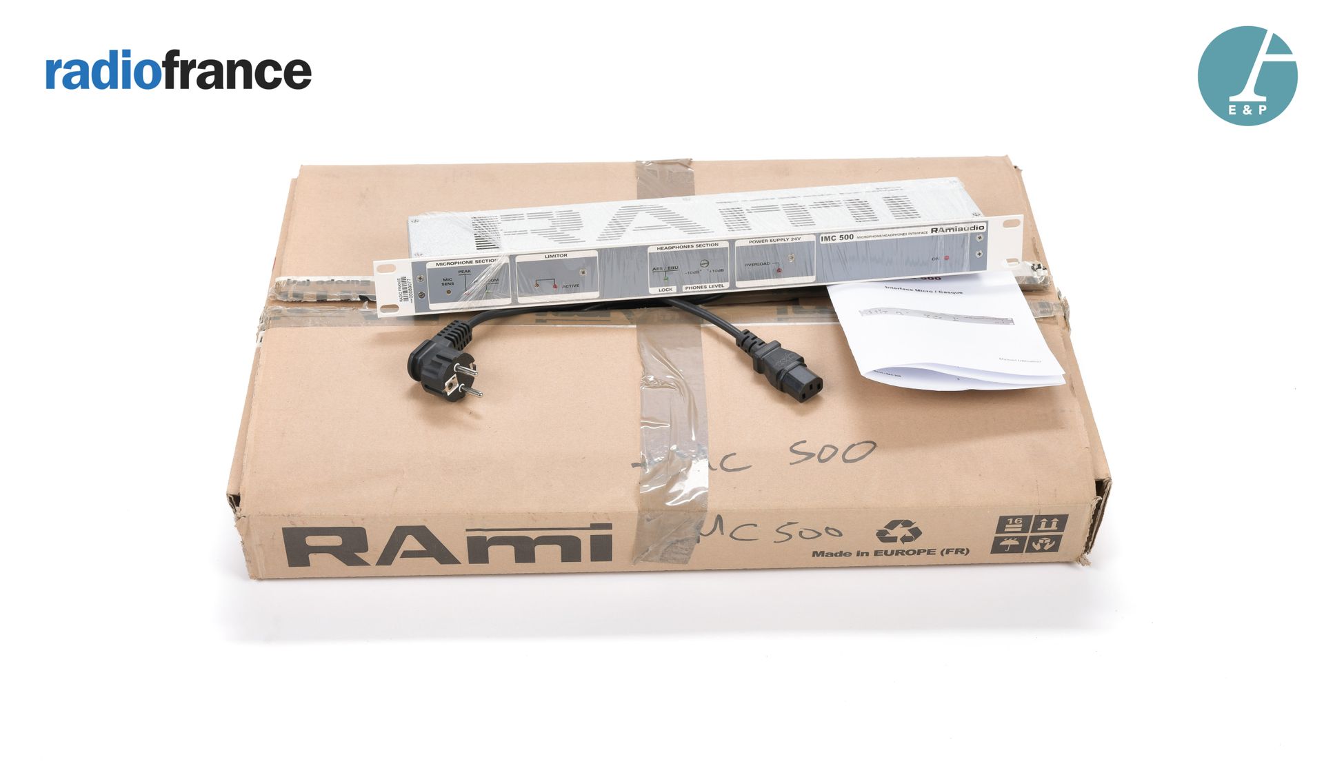 Null RAMI，话筒接口--IMC 500耳麦。

高：4,4厘米 - 宽：48,4厘米 - 深：9,6厘米

崭新的状态，原包装。带有用户手册。