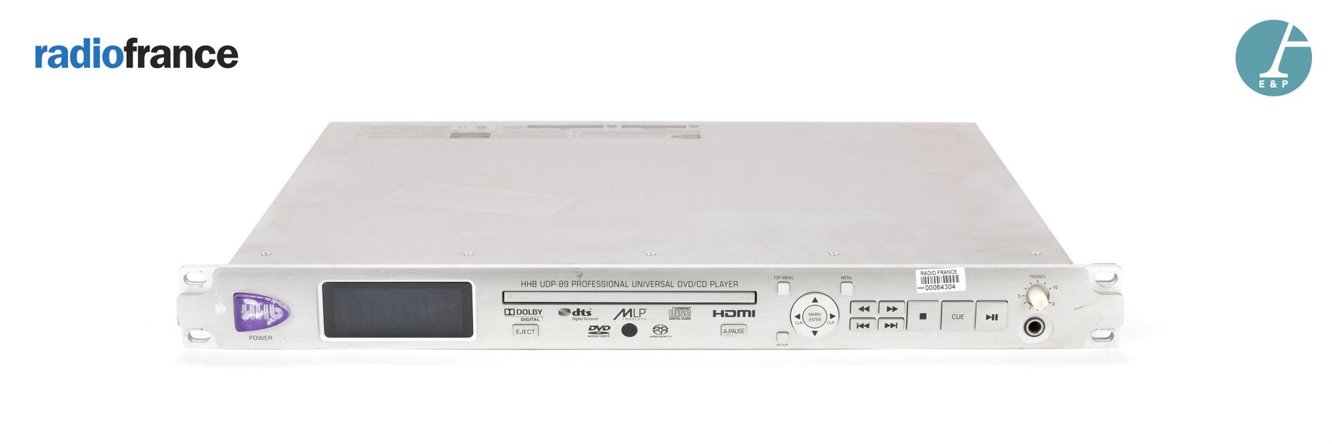 Null HHB, CD-DVD-Player HHBUDP-89.

H: 4,5cm -B: 48cm -T: 35cm.

Mit seiner Fern&hellip;