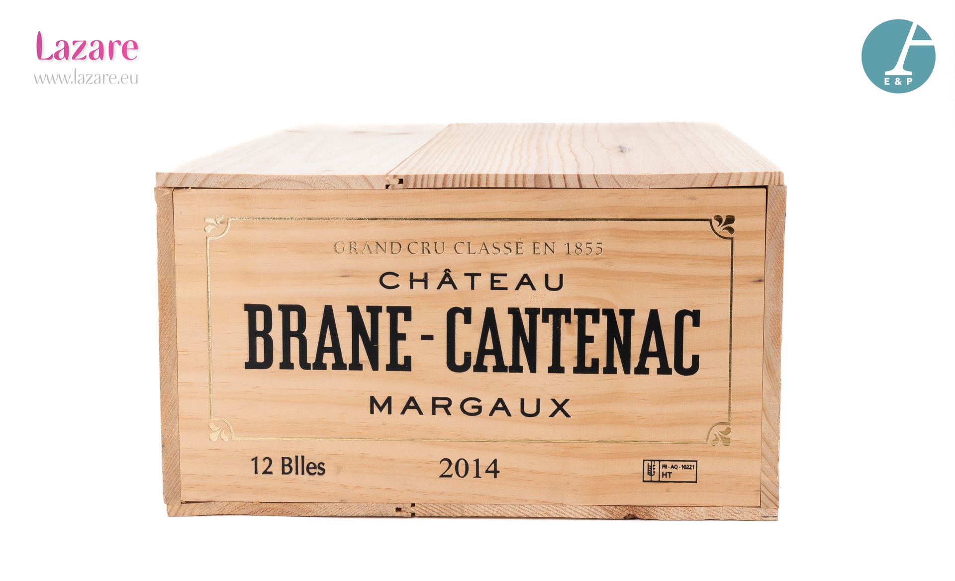 En provenance directe du château 12瓶 CHATEAU BRANE-CANTENAC (原木箱) 2014年玛歌二级特等酒庄