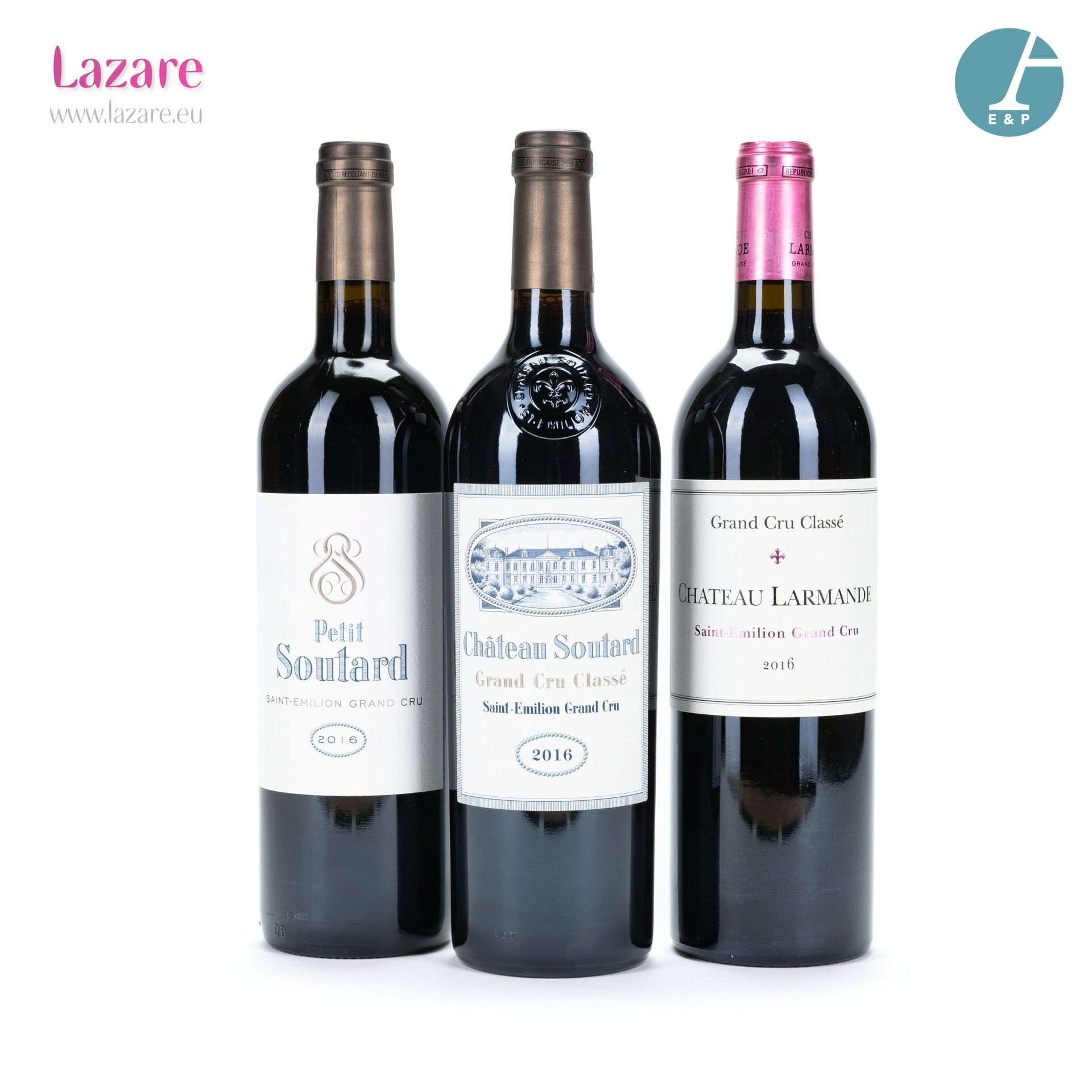En provenance directe du château Lot of 3 bottles including : 

- 1 Bottle CHATE&hellip;