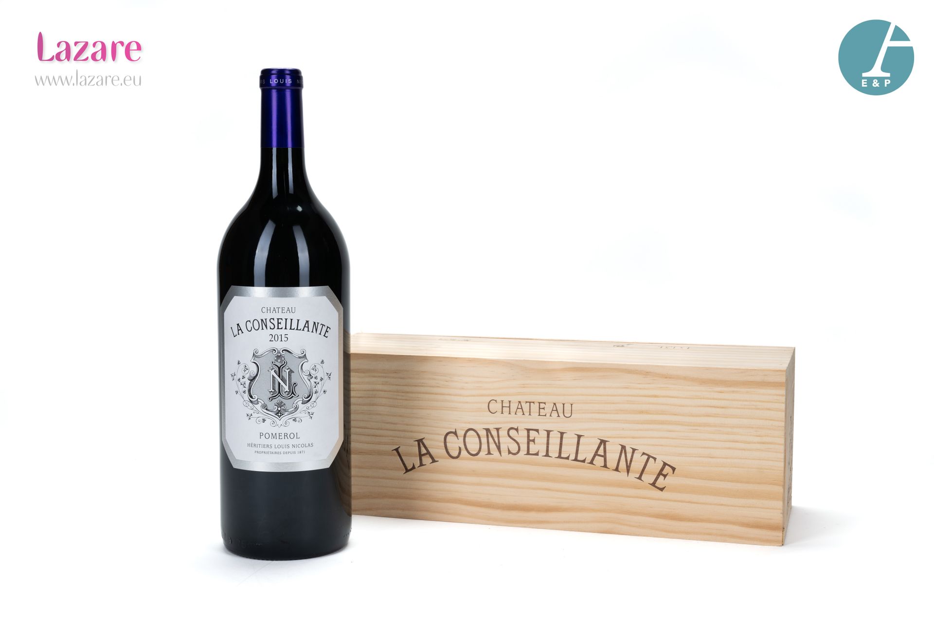 En provenance directe du château 1瓶康赛兰特大酒（原木箱）波美侯2015年版