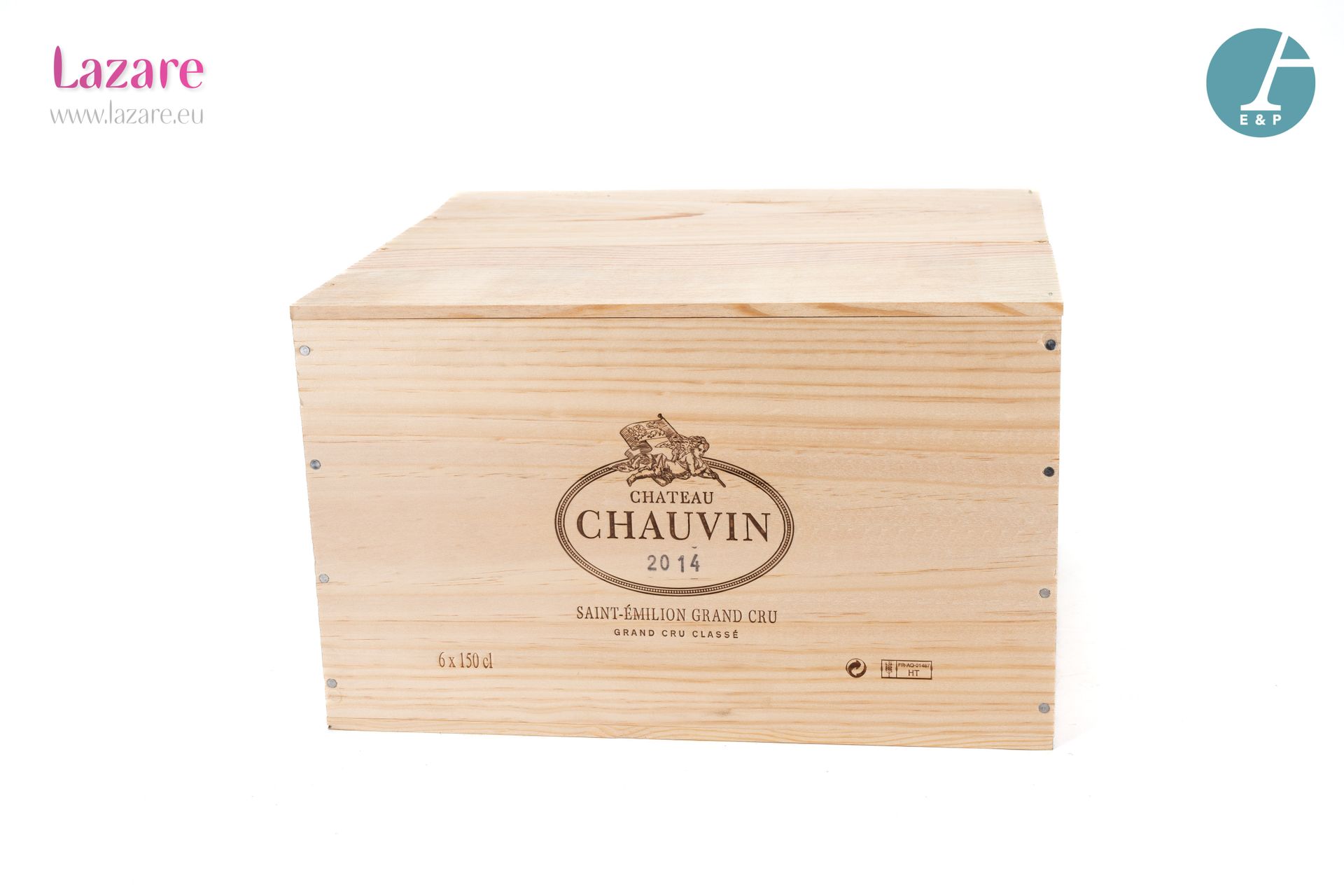En provenance directe du château 6 Magnums CHATEAU CHAUVIN (caja de madera origi&hellip;