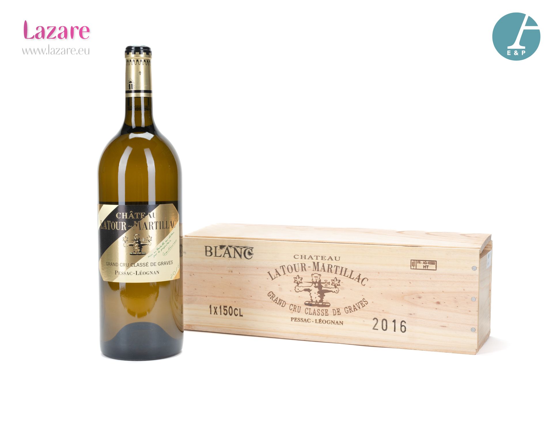 En provenance directe du château 1 Magnum CHATEAU LATOUR MARTILLAC Blanco (caja &hellip;