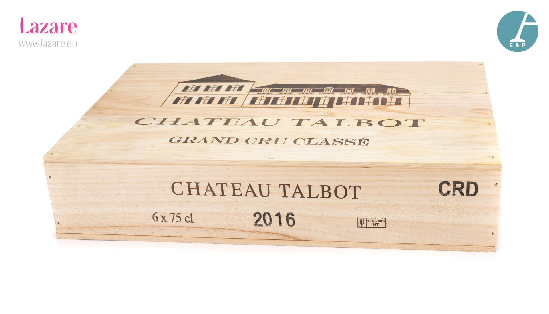 En provenance directe du château 6 Bottles CHATEAU TALBOT (original wooden case)&hellip;