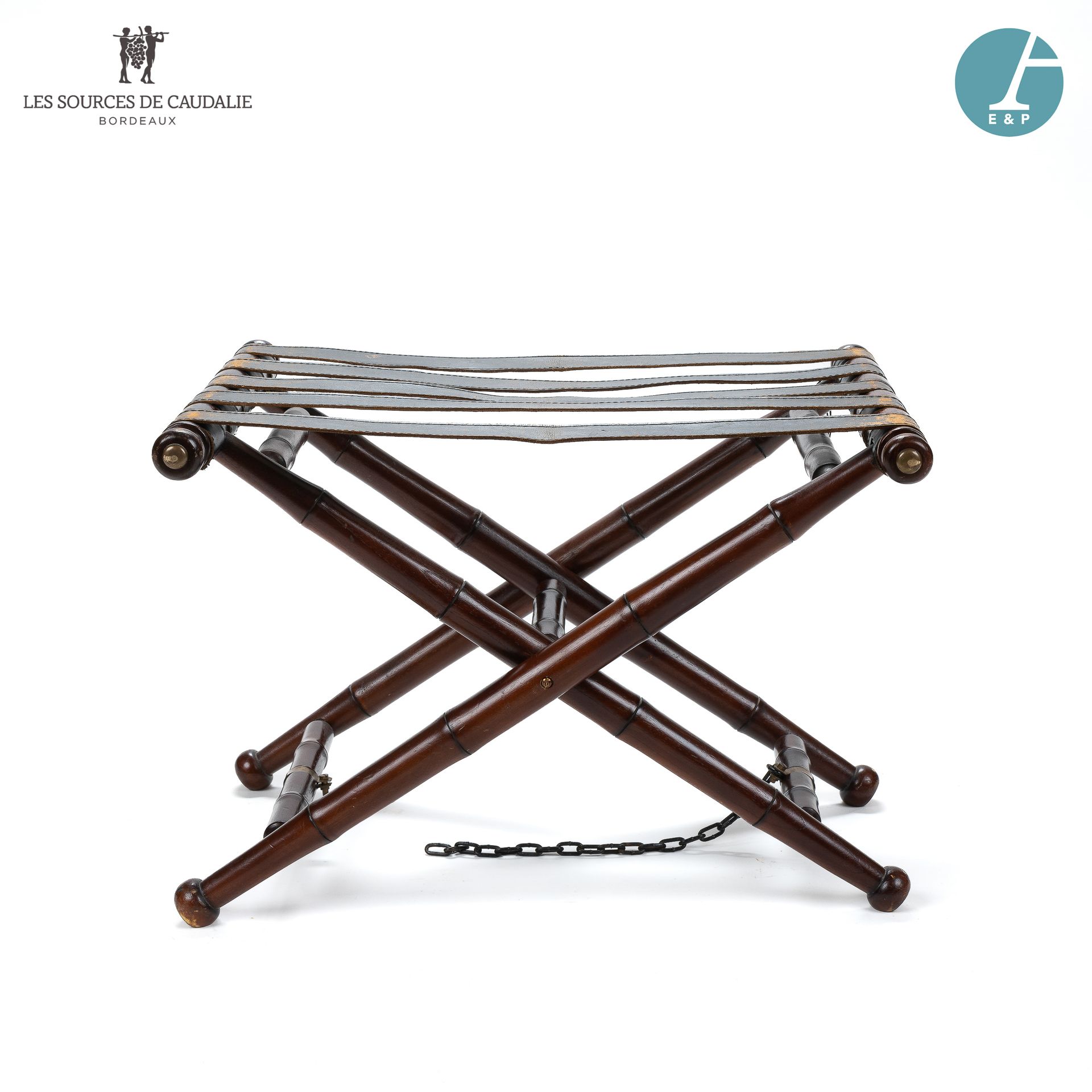 Null From Room #5 "Le Tonnelier

Folding luggage rack in mahogany stained wood, &hellip;