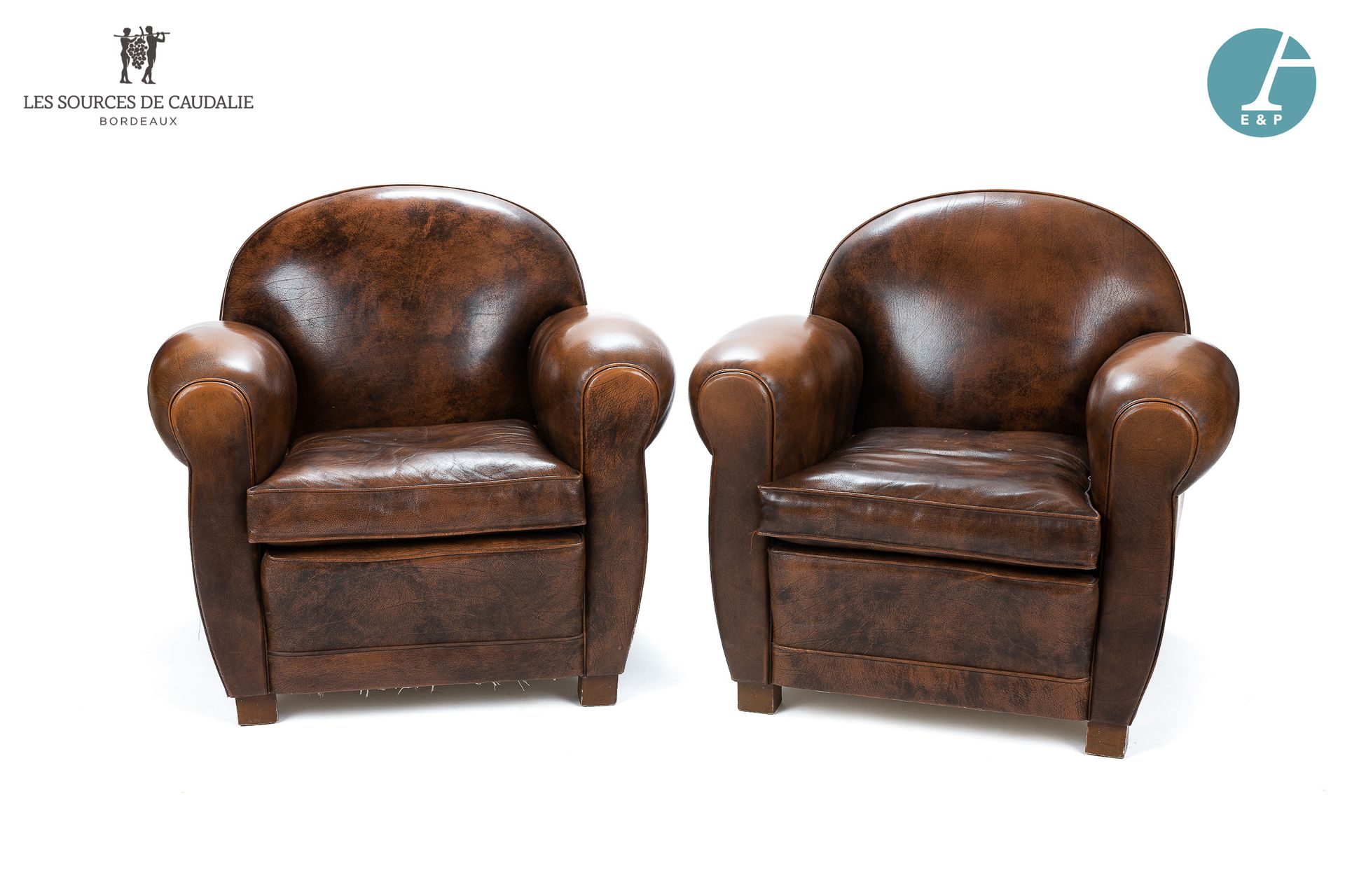 Null From the Tasting Tower

Pair of brown leatherette club chairs

H : 70cm - W&hellip;