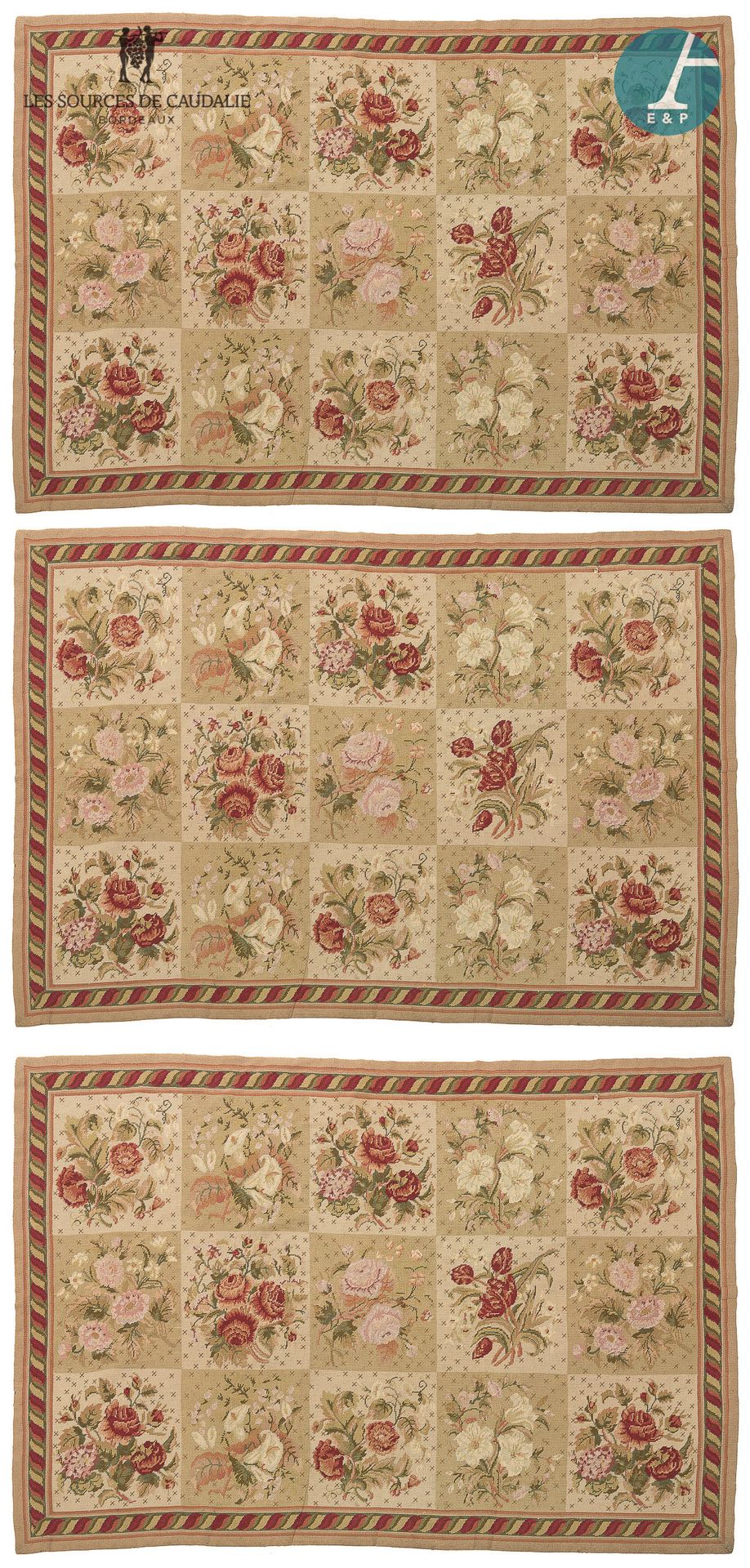 Null 来自酒吧的Le French Paradox des Sources de Caudalie

一套三张地毯，装饰有鲜花。

180x120cm (X&hellip;