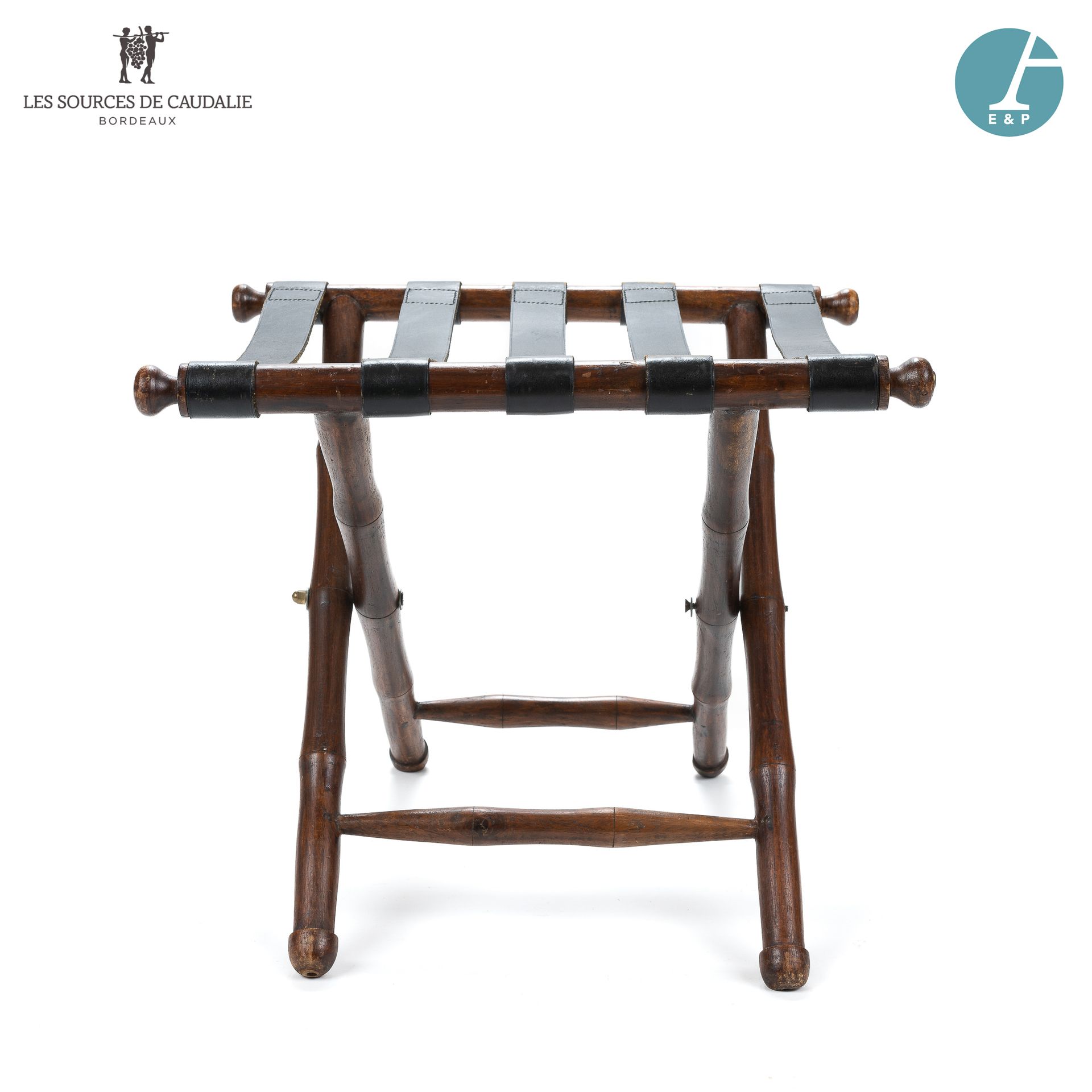 Null From Room #5 "Le Tonnelier

Folding luggage rack in mahogany stained wood, &hellip;