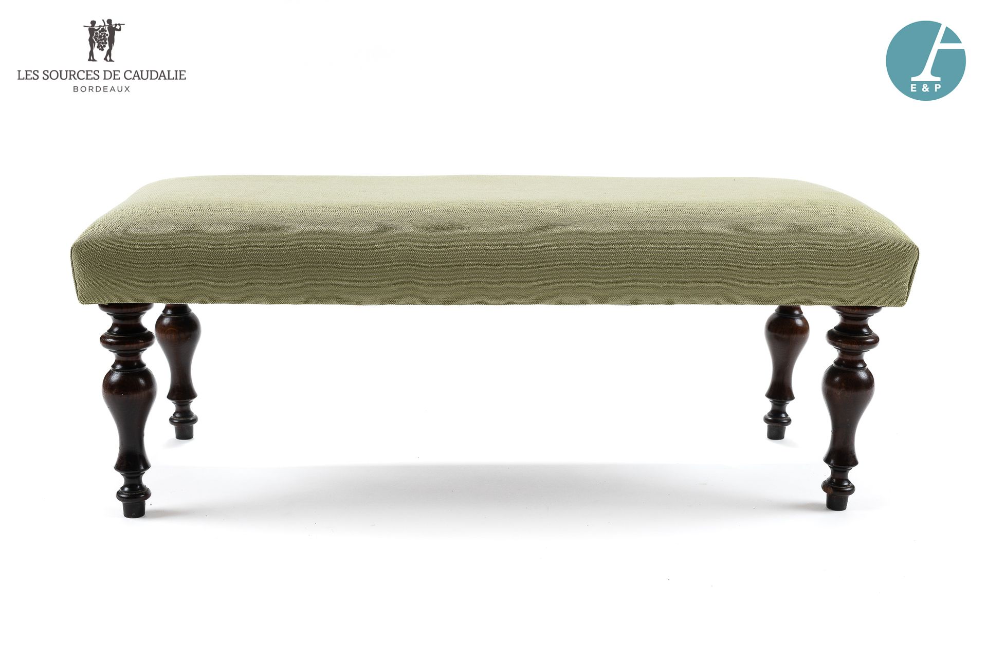 Null From the room n°1 "L'Etiquette

Natural wood bench, lime green fabric uphol&hellip;