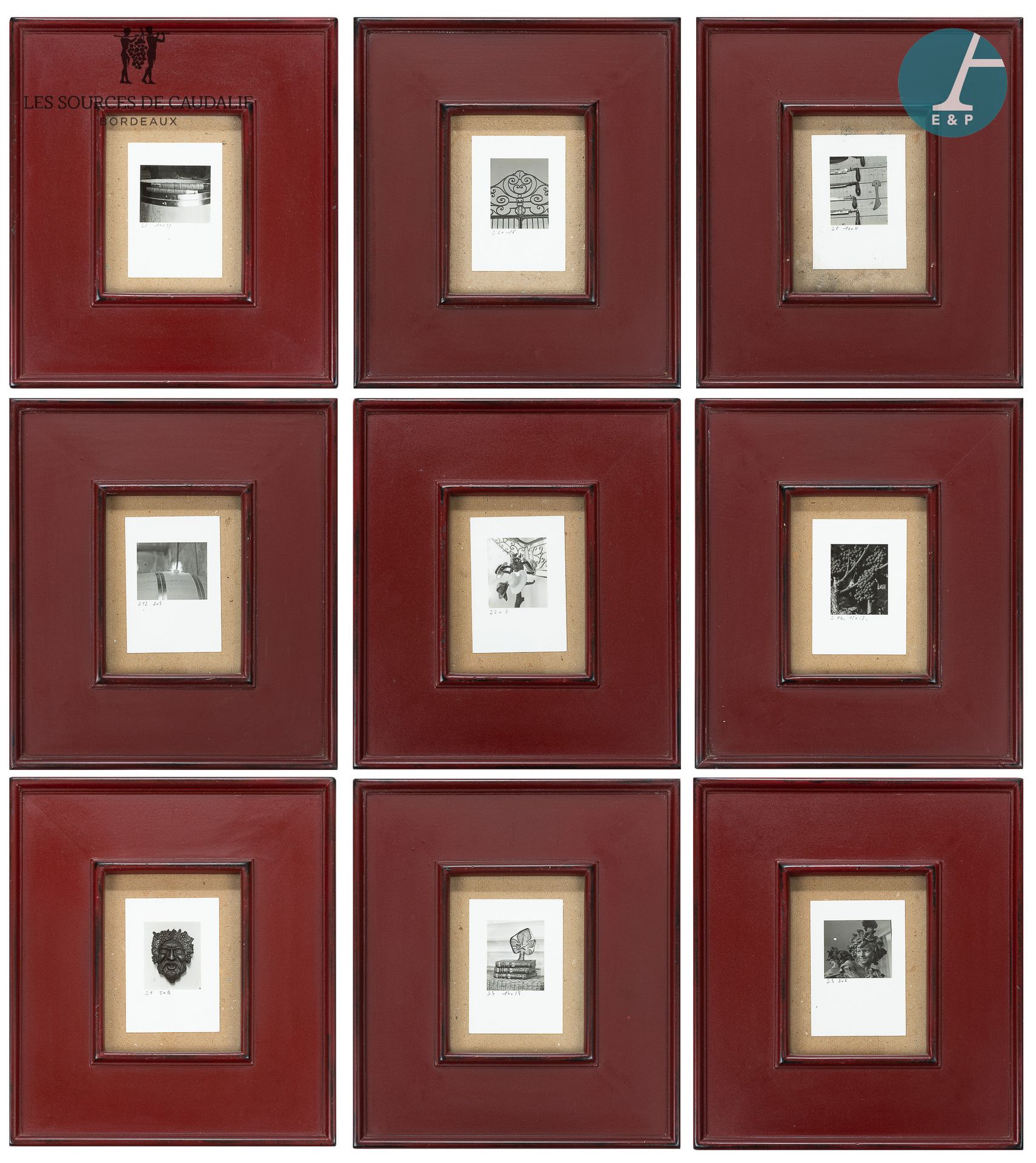 Null From room #15 "Le Port de la Lune

Lot of nine framed pieces, photo prints &hellip;