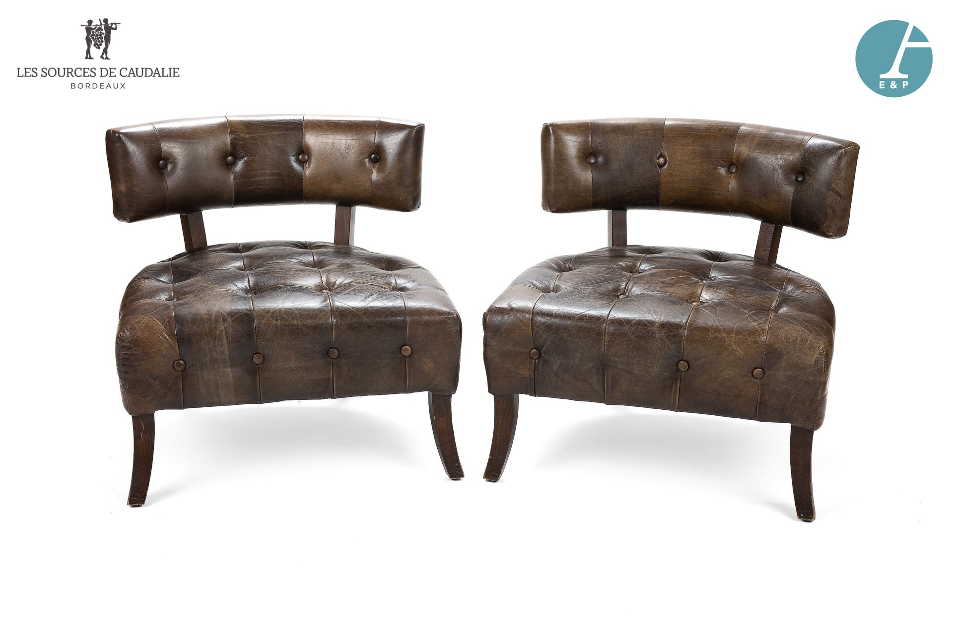Null From the Tasting Tower

Pair of low armchairs in brown leatherette

H : 72c&hellip;