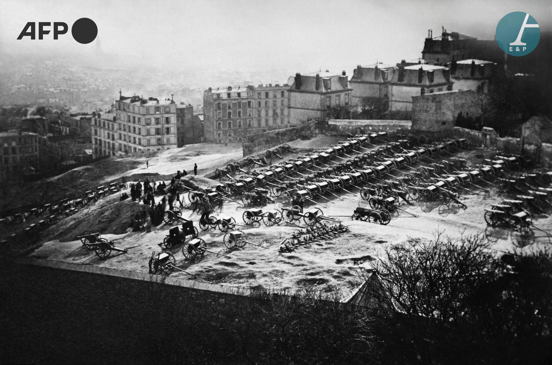 Null 
AFP


Artillery park on the Butte Montmartre during the Franco-Prussian wa&hellip;