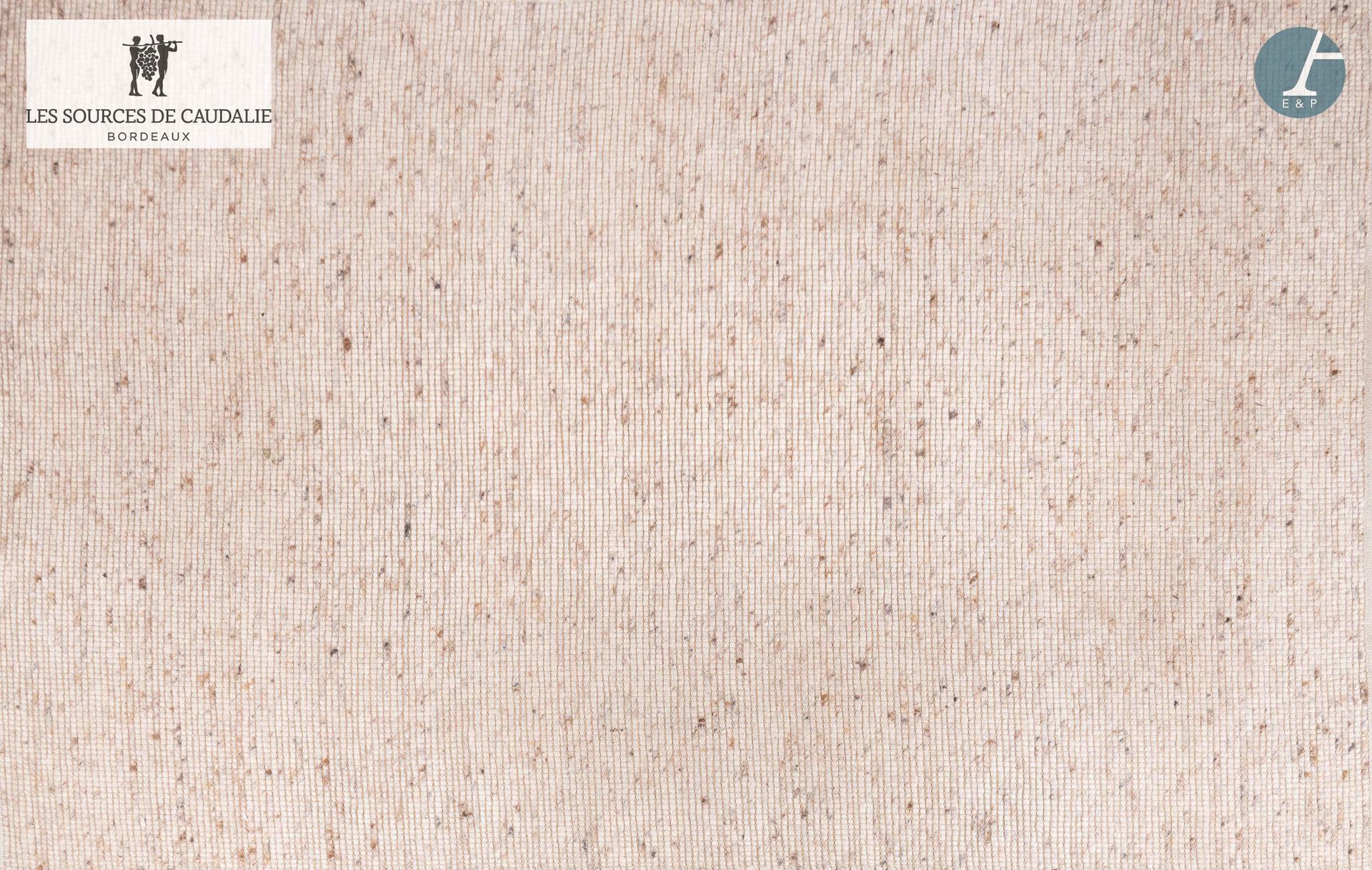 Null 来自卡达里资源公司（Grange à Bateaux）。
羊毛地毯，背景是米色的斑纹。
3米 x 194厘米