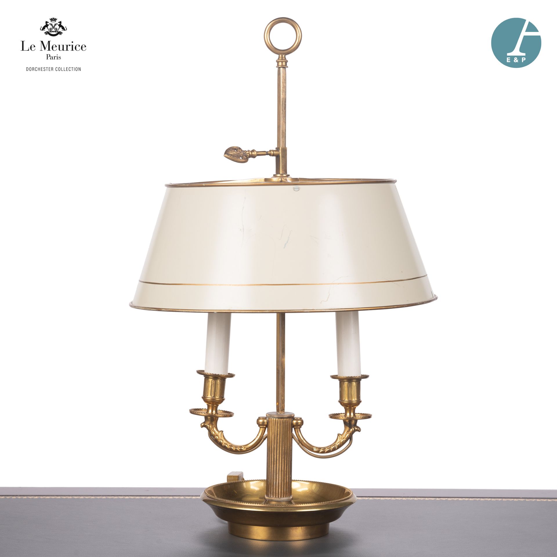 Null From Hôtel Le Meurice.
Gilded metal hot-water bottle lamp with two light ar&hellip;