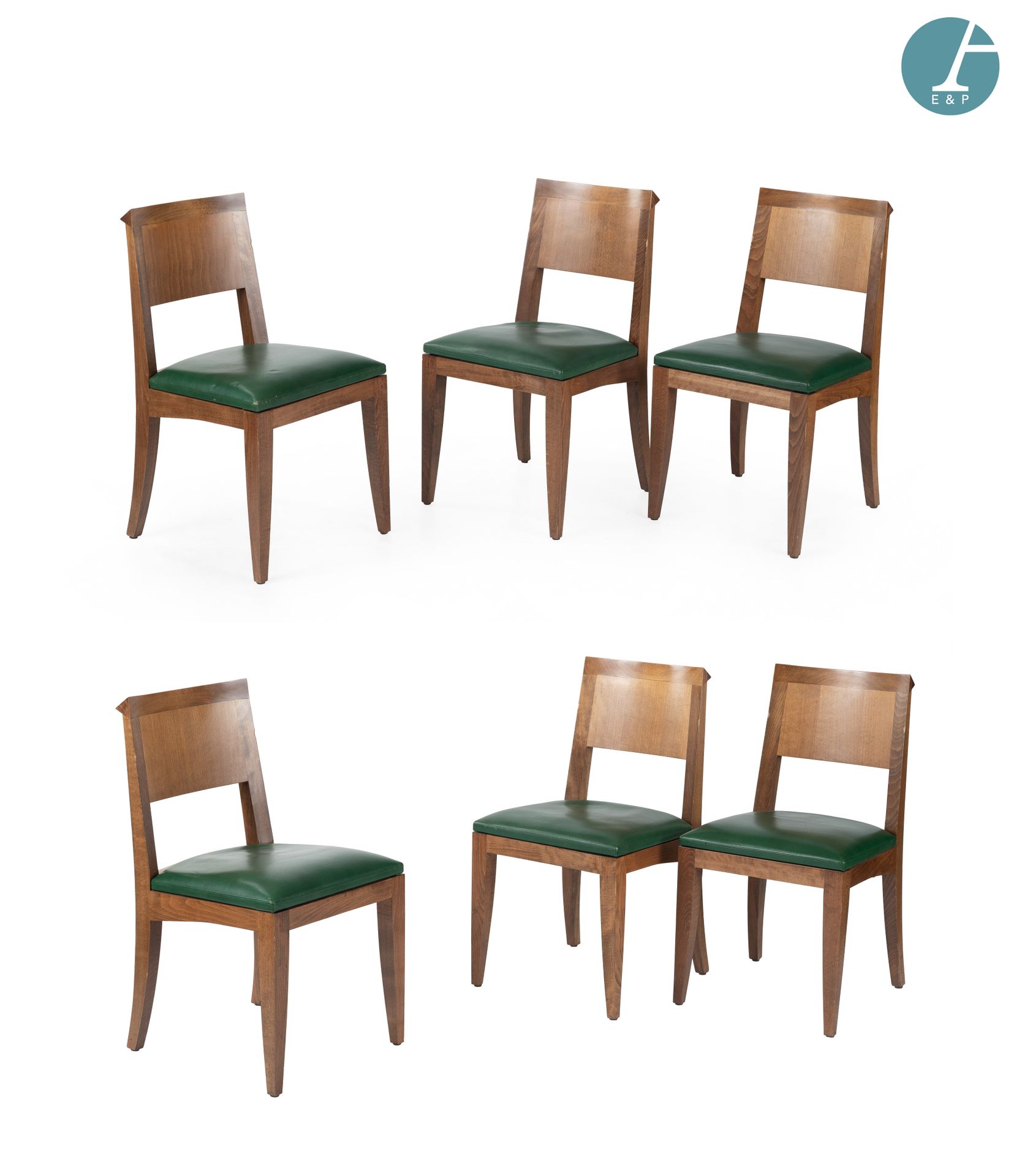 Null Christian LIAIGRE (1943- 2020)
Lot de six chaises
En bois teinté, tapissées&hellip;