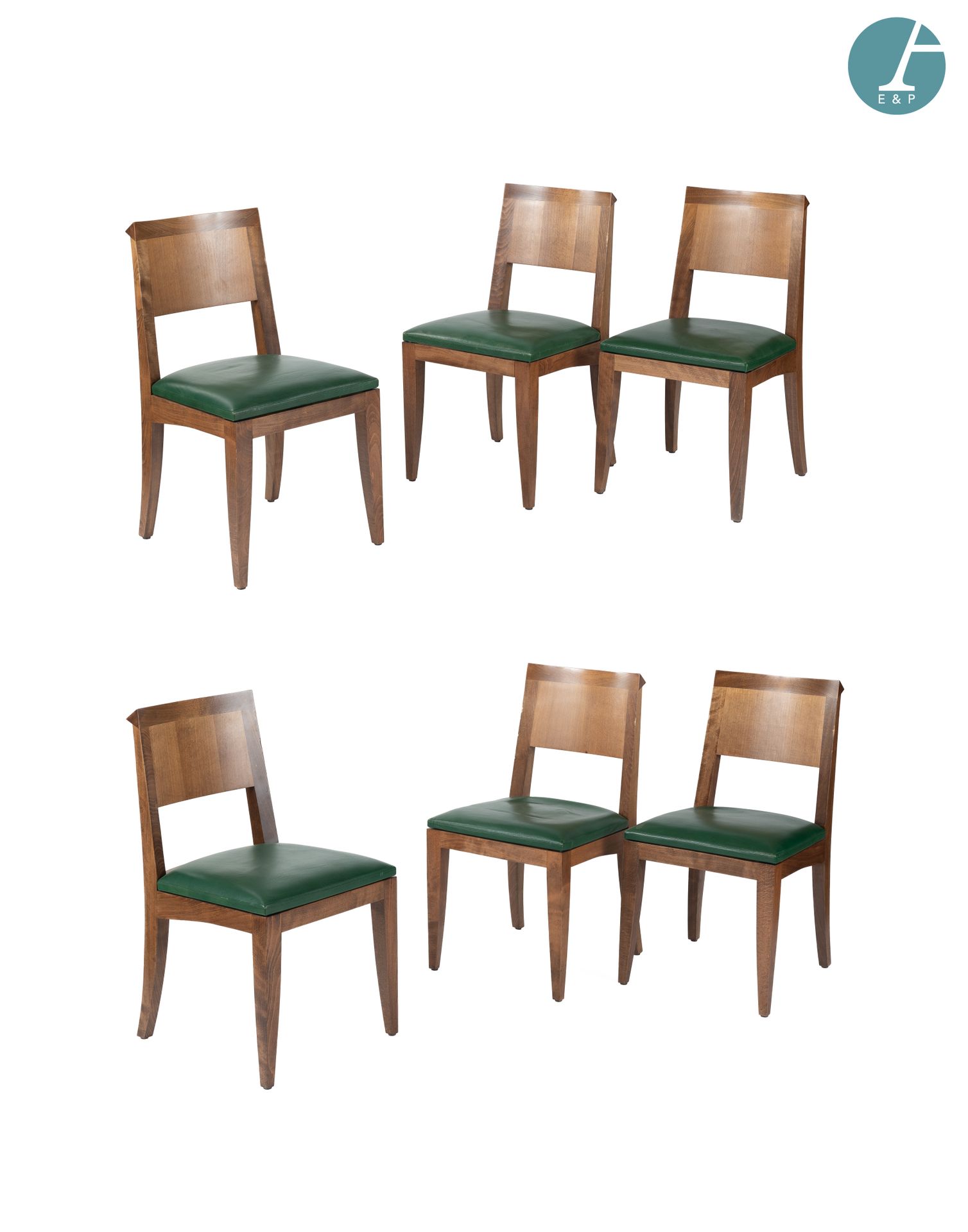 Null Christian LIAIGRE (1943- 2020)
Lot de six chaises
En bois teinté, tapissées&hellip;