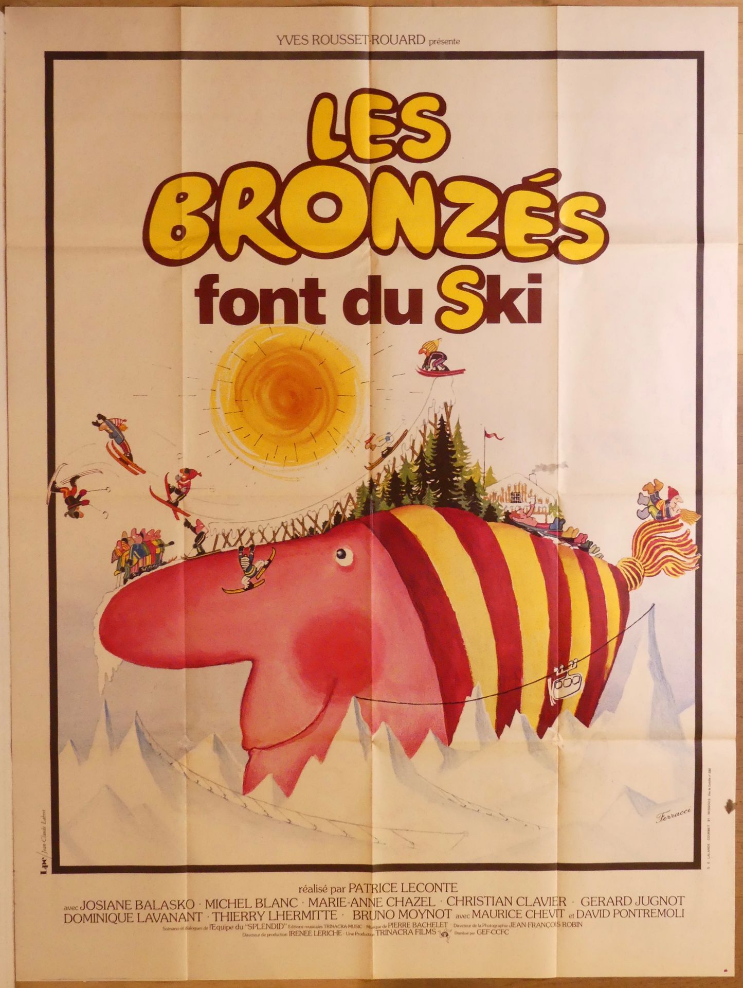 Null Locandina del film: Les bronzés font du ski (120x160)