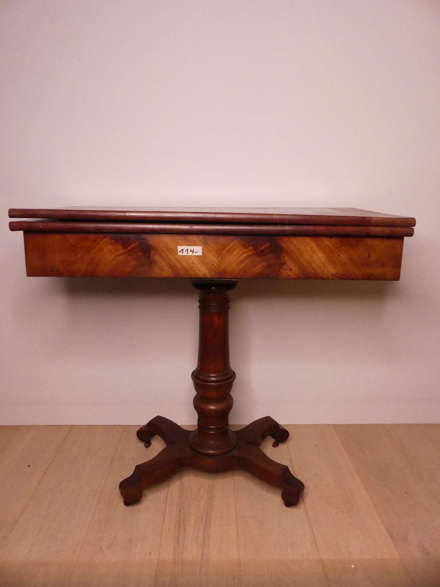 Null Mahogany game table late 19th century