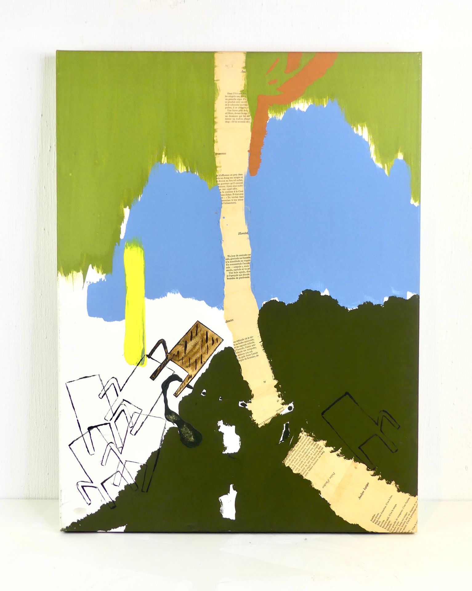 Null Jean-Paul Bonjean, Mixed media on canvas (60 x 80 cm)