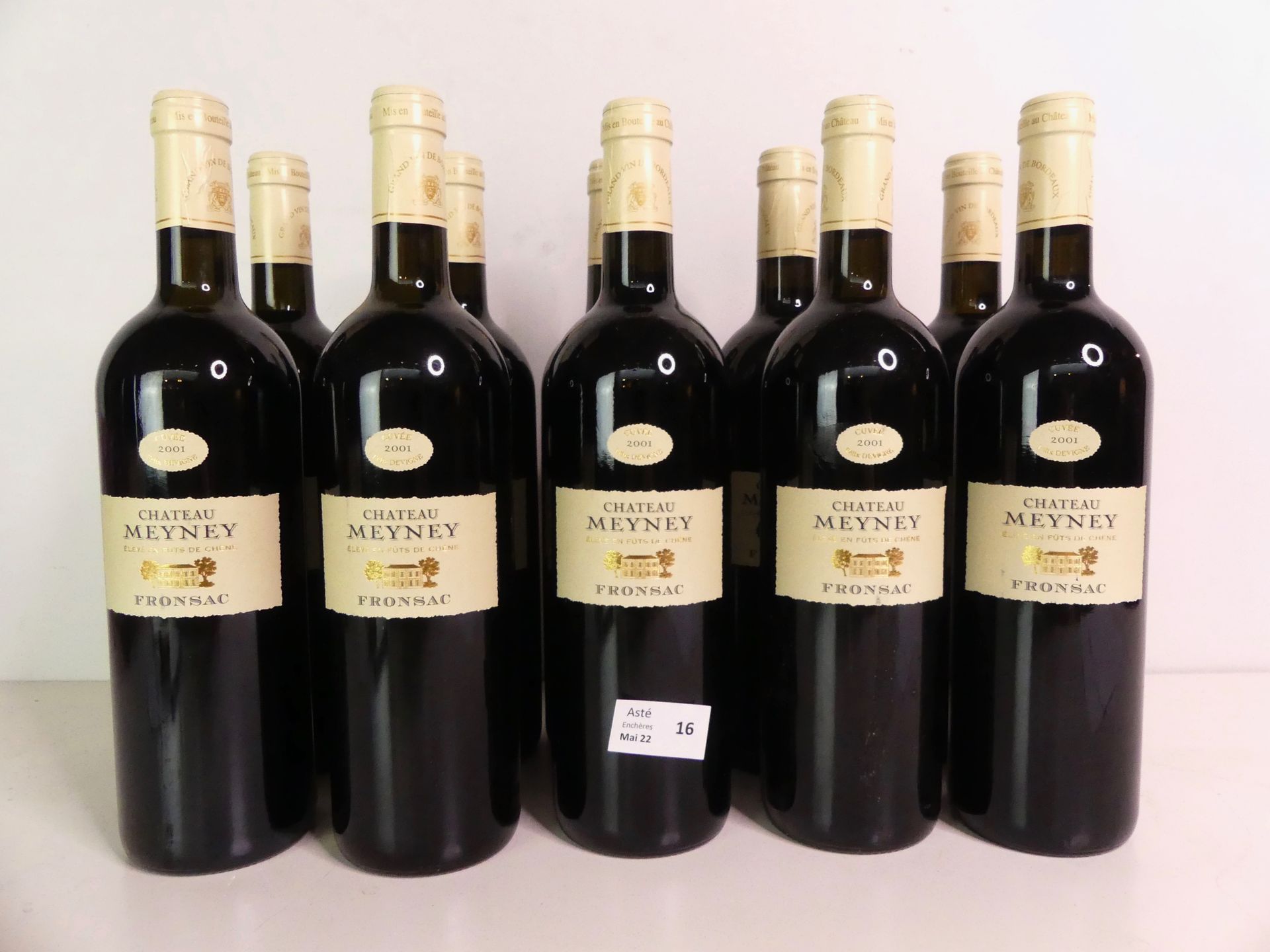 Null Vin de bordeaux, Fronsac, château Meyney, cuvée 2001, 10 bouteilles