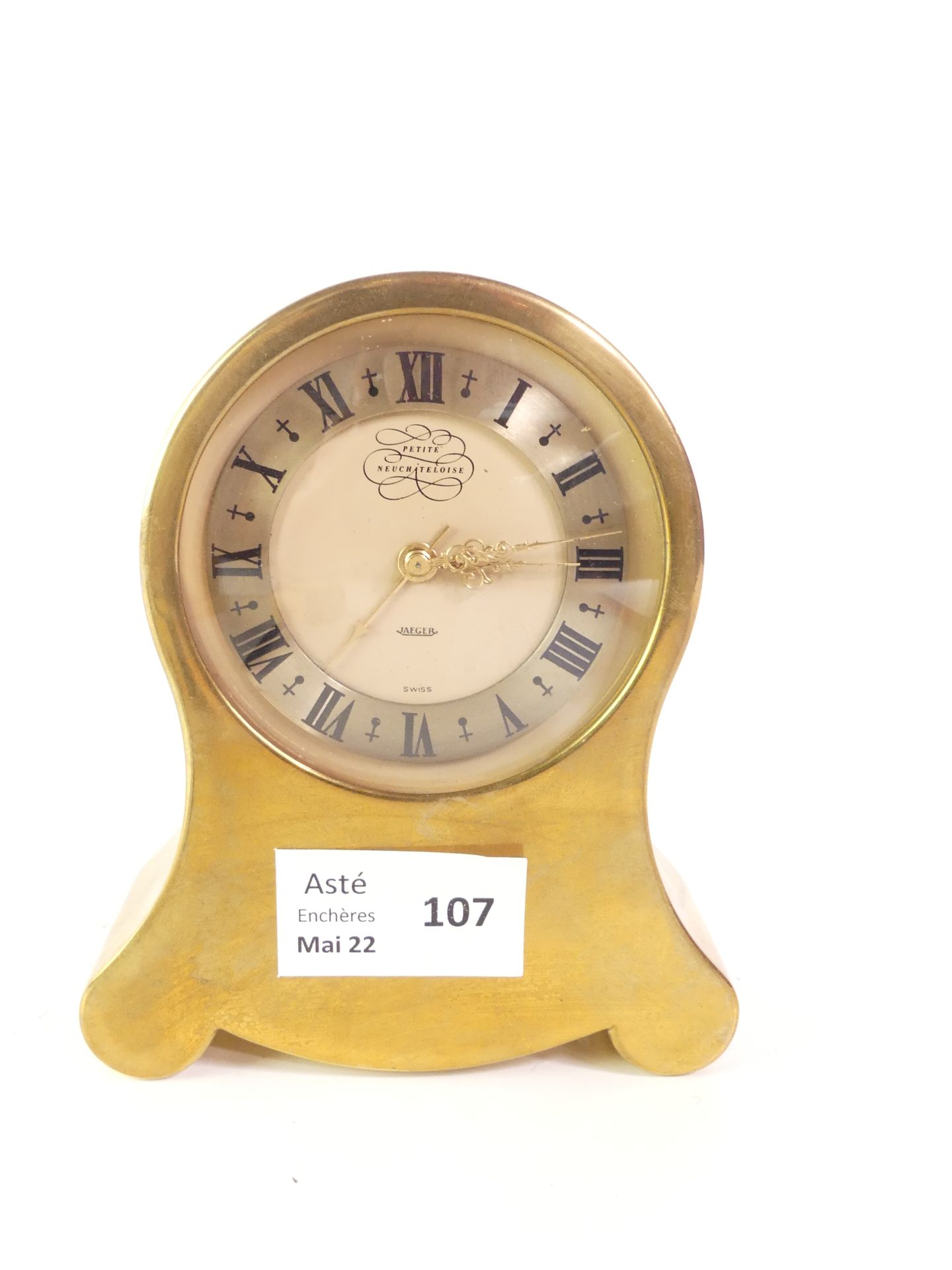 Null Jaeger, "Petite Neuchateloise" melody clock (H: 12 cm)