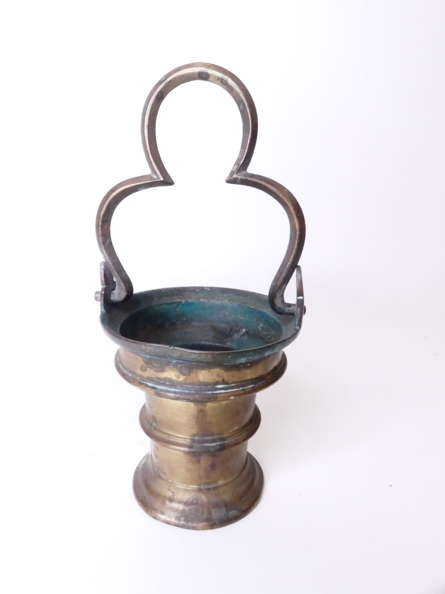 Null Portable bronze stoup (Ht: 22cm)