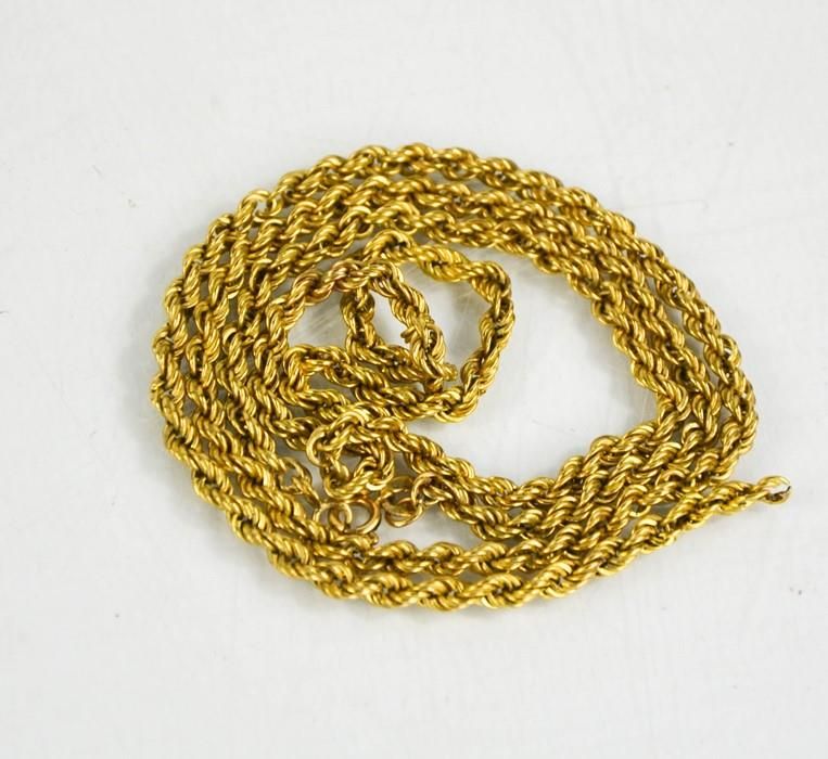 Null Halskette aus 9 Karat Gold, 6,5 g. A/F