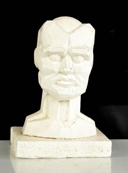 Null Eduardo Paolozzi (1924-2005) plaster head with personal inscription to the &hellip;