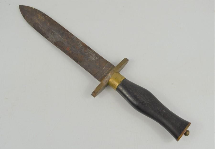 Null A 19th century spear point Bowie knife by Manson of Sheffield, 31cm