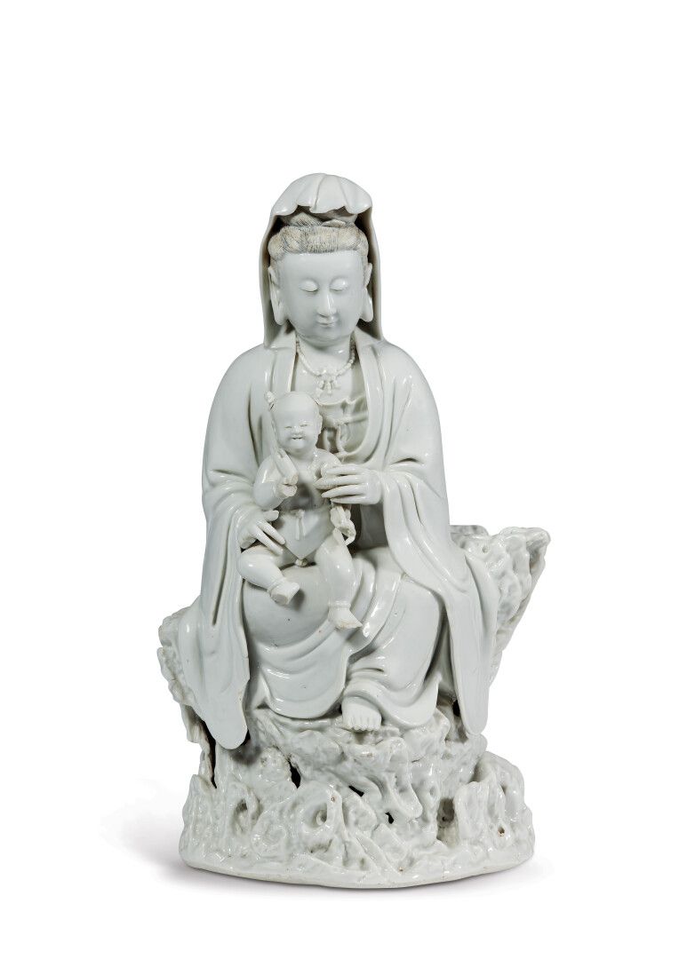 Null CHINE - XXe siècle

Groupe en porcelaine émaillée blanc de Chine, Guanyin a&hellip;