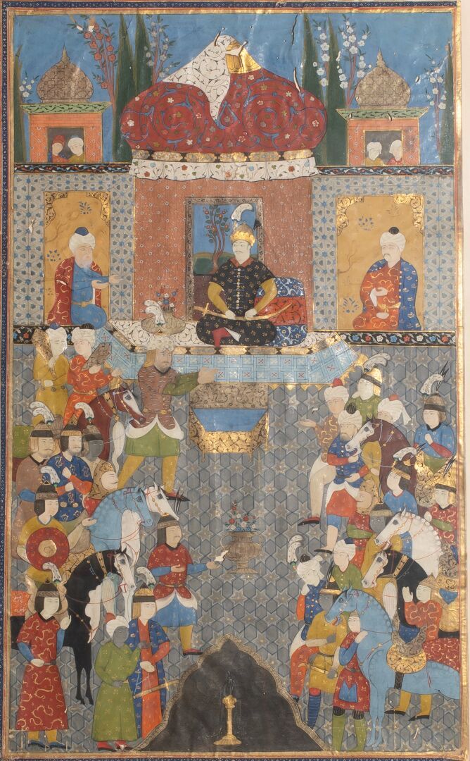 Null Miniature 

Iran, probably 16th century

Palace scene

gouache on paper

33&hellip;