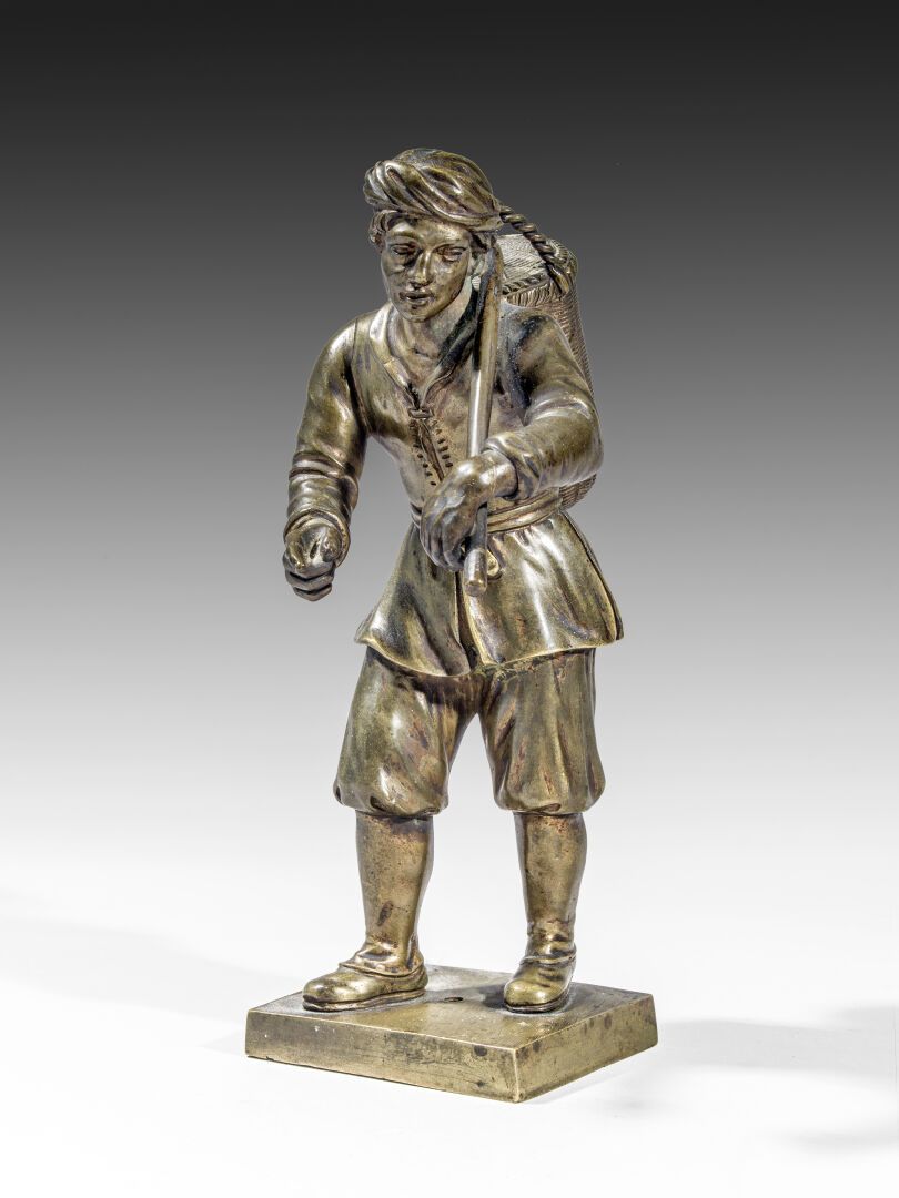 Null 荷兰南部或德国，18世纪末/20世纪初

小贩

青铜器

高20厘米

(对铜绿的磨损)

(2325)