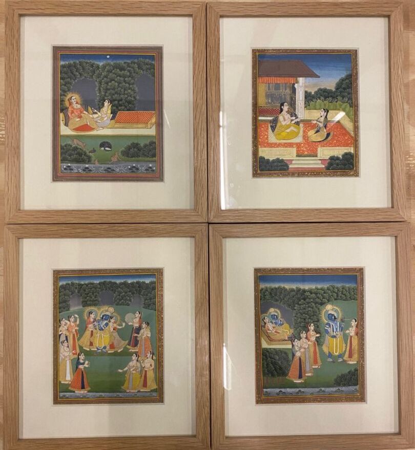 Null SET OF FOUR

MINIATURES

India, 19th century

gouaches on paper

14,5 x 12 &hellip;