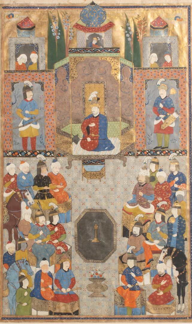 Null Miniatura su carta

Iran, probabilmente XVI secolo

24 x 18,5 cm

(4976)