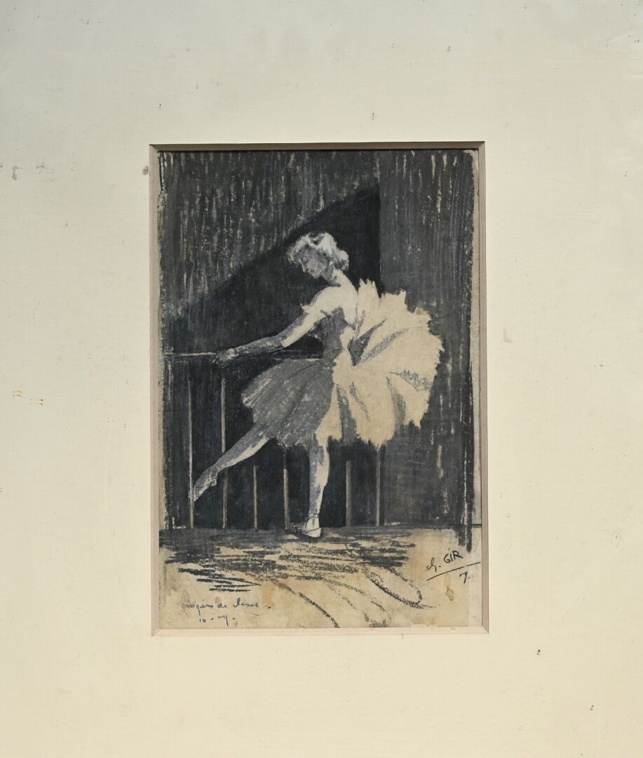 Null Charles Félix GIR (1883-1941) "Schizzo di una danza" Inchiostro su carta fi&hellip;