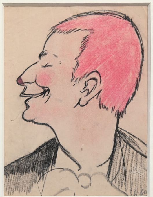 Null Charles Félix GIR (1883-1941) "Portrait de Fortugé" Pastel et crayon sur pa&hellip;