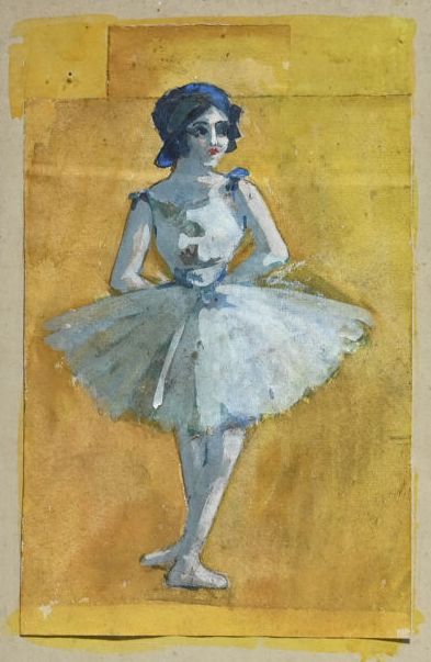 Null Charles Félix GIR (1883-1941) "Danseuse de l'Opéra" Aquarelle et gouache su&hellip;