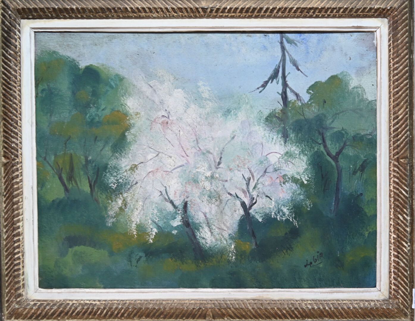 Null Charles Félix GIR (1883-1941) " Le printemps" Huile sur bois signé en bas à&hellip;