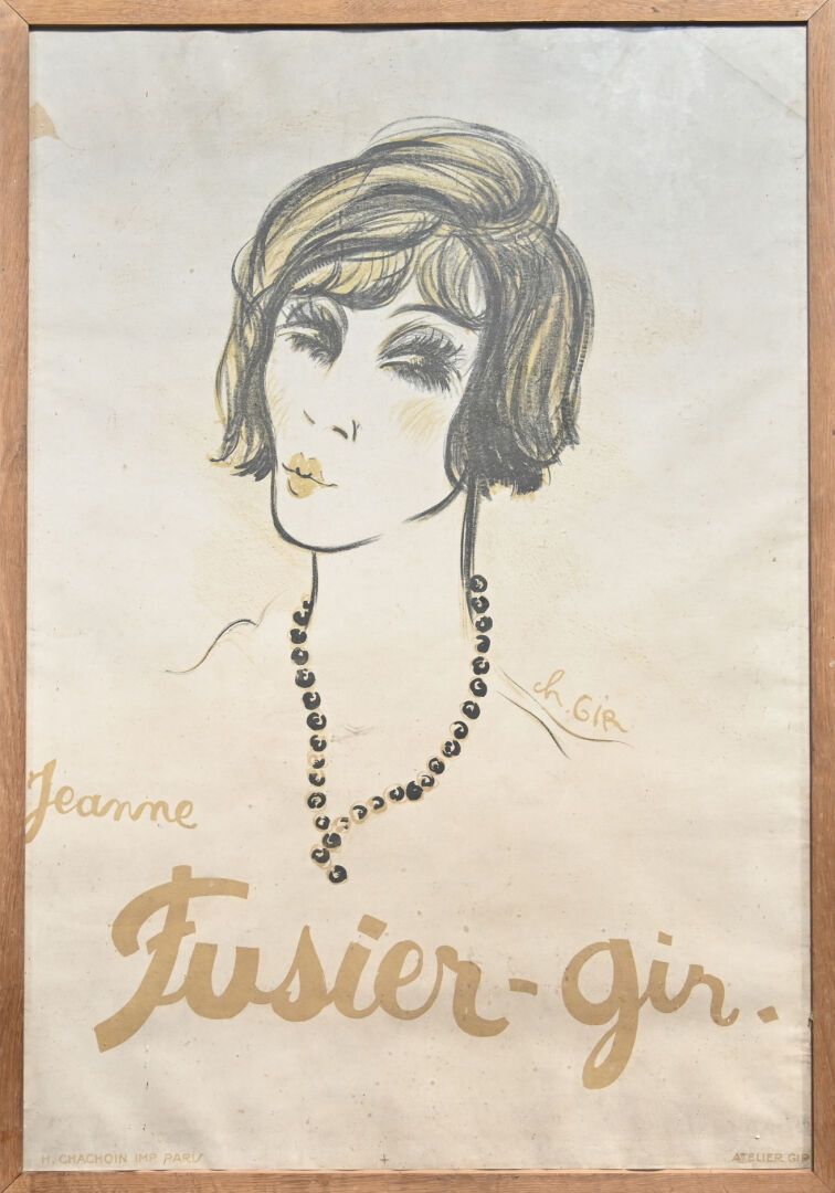 Null Charles Félix GIR (1883-1941) "Jeanne Fusier GIR" Poster. 

Jeanne Fusier-G&hellip;