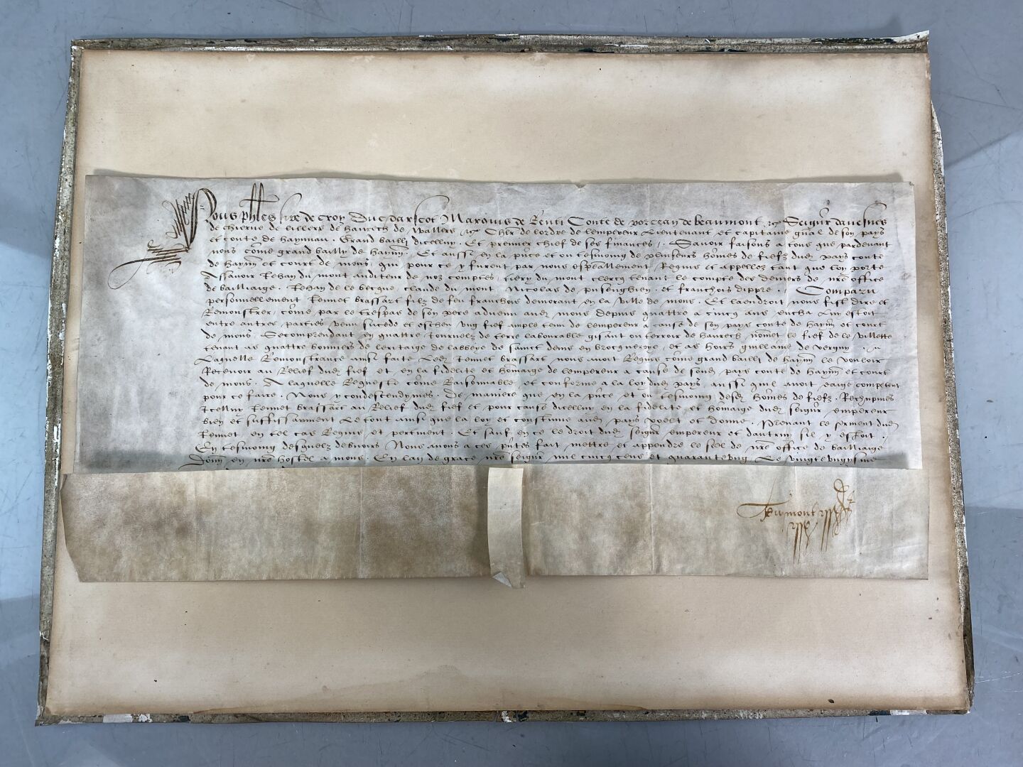 Null [MANUSCRIT XVIe - Philippe de CROY - Haynau]
Pièce manuscrite à l'en-tête d&hellip;