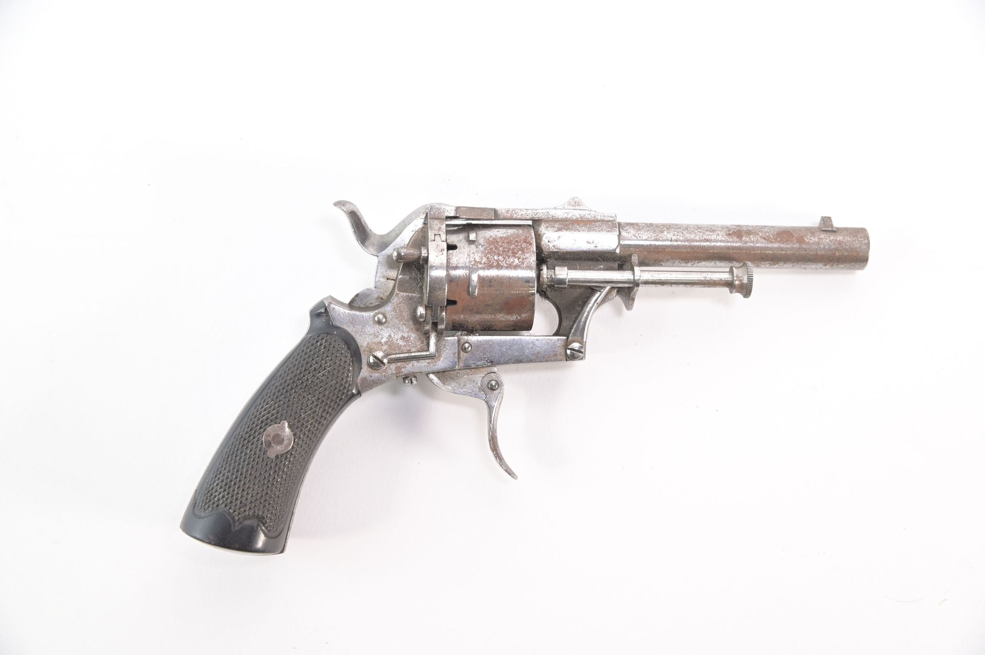 Null Revolver à broche Cal. 7 mm, Le dessus du canon est gravé. G MARTINIERE BRE&hellip;