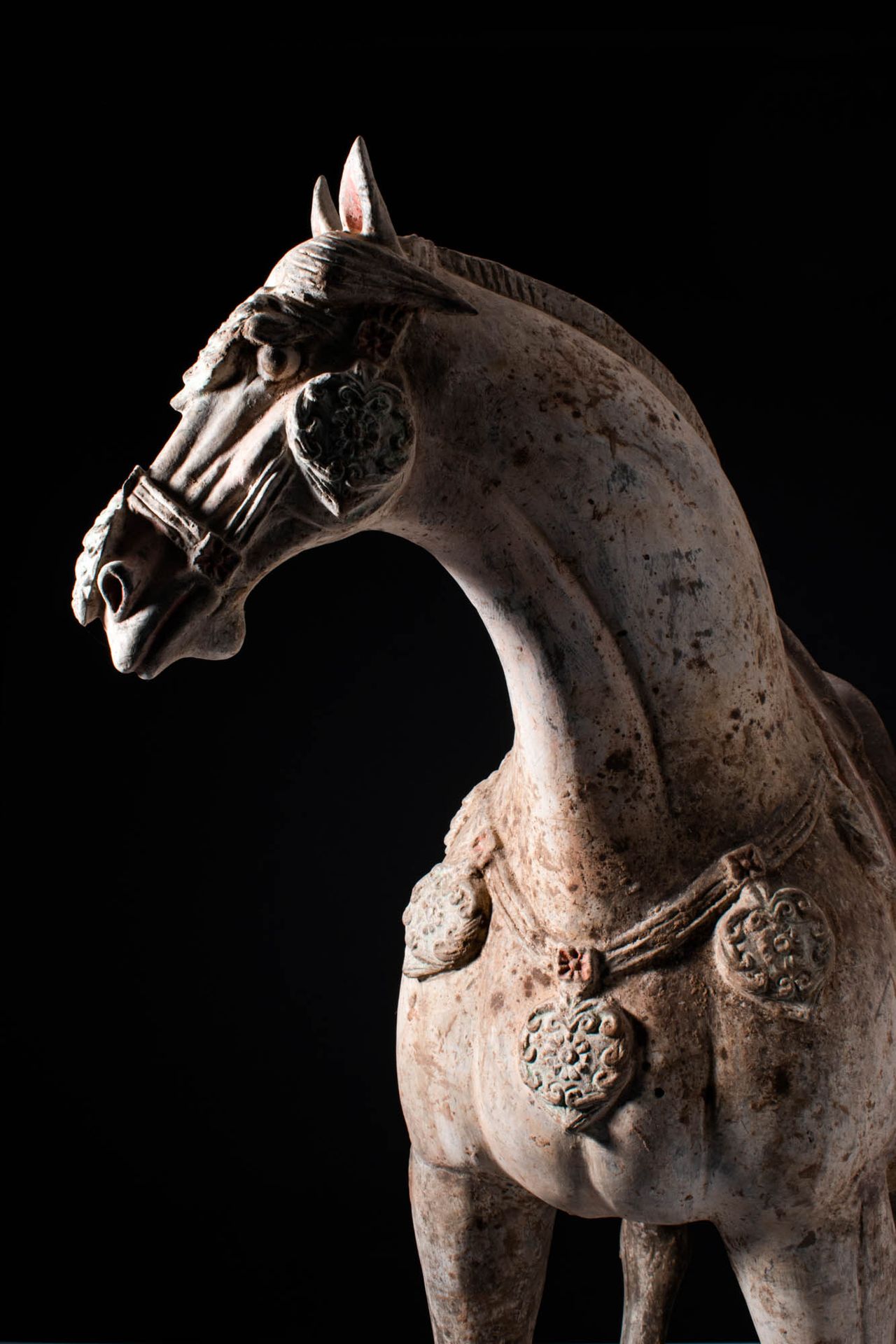 CHINESE TANG DYNASTY TERRACOTTA HORSE - TL TESTED Dynastie Tang, Ca. 618-907.
Ch&hellip;