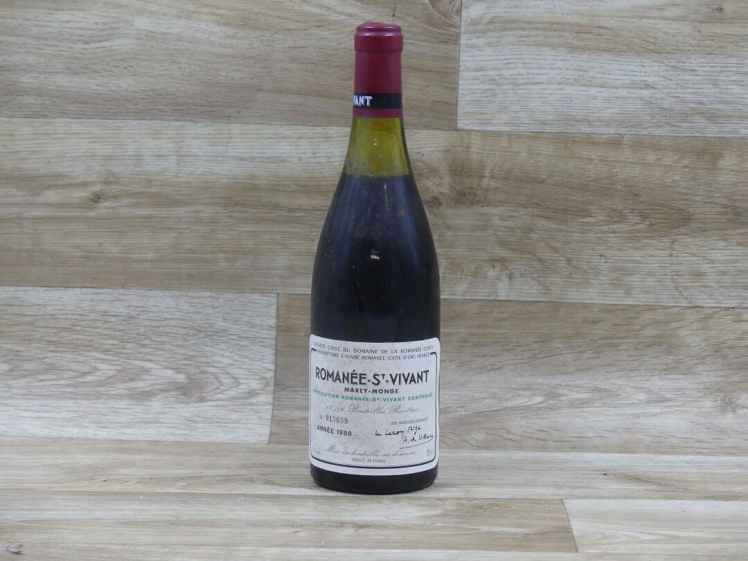 1 bouteille de ROMANEE SAINT VIVANT 1986 1 bouteille de ROMANEE SAINT VIVANT 198&hellip;