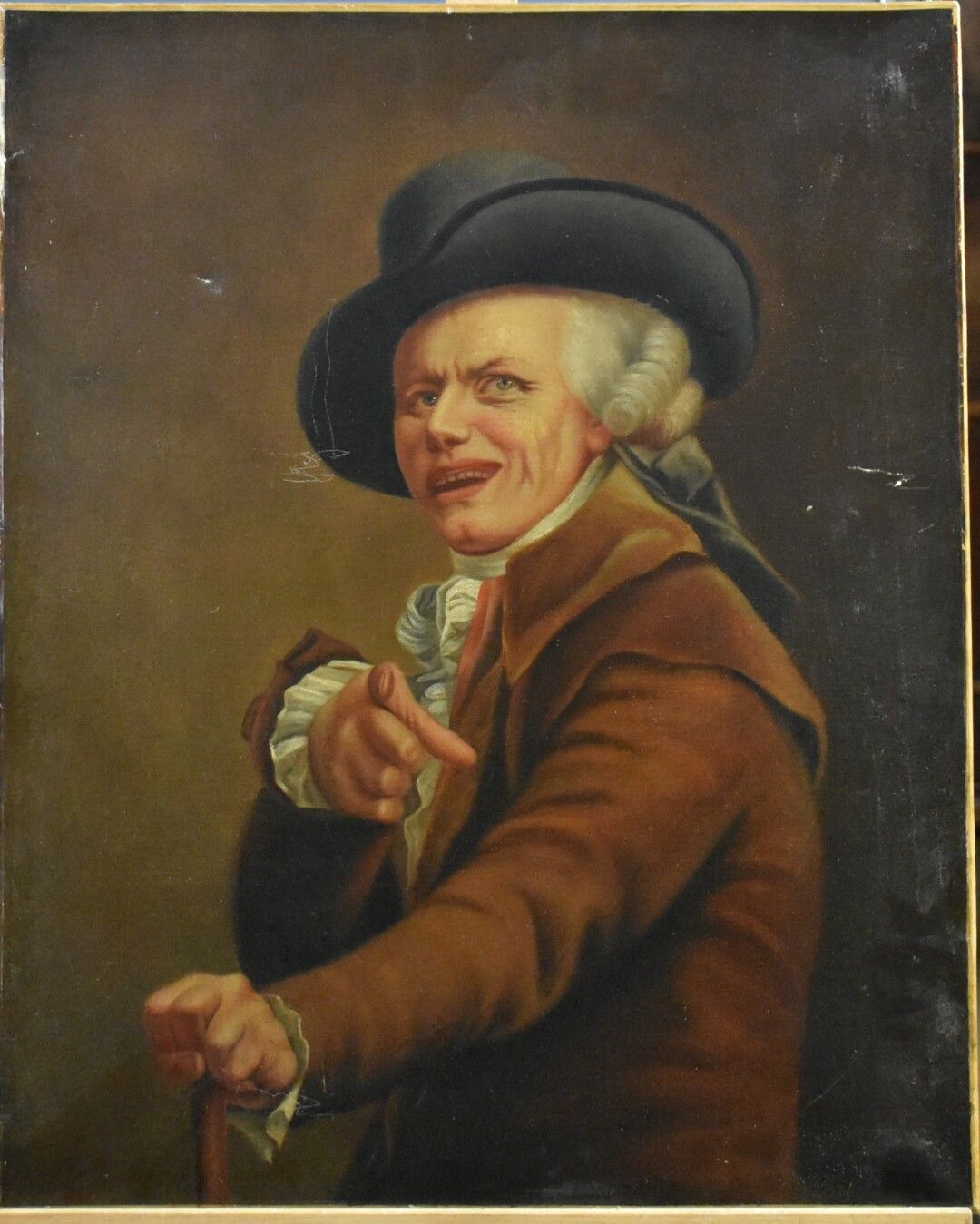 Null Ecole du XIXème siècle, Portrait d'homme, huile sur toile. Dimensions : 72 &hellip;