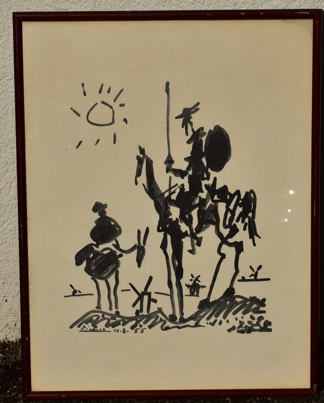DON QUICHOTTE Pablo PICASSO (1881-1973) (d'après). Don Quichotte, Lithographie, &hellip;