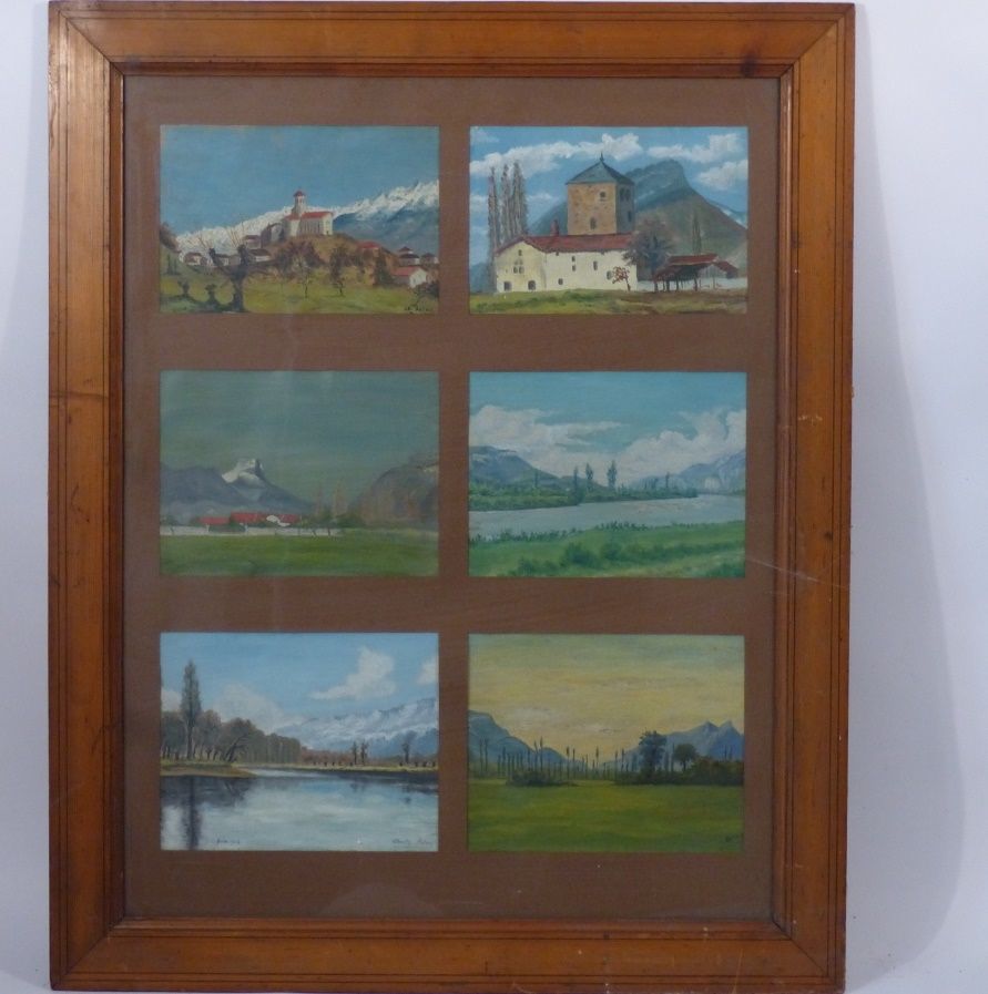 Charles ARTRU ( XXème siècle), "Paysages". Aquarel Charles ARTRU ( XXème siècle)&hellip;