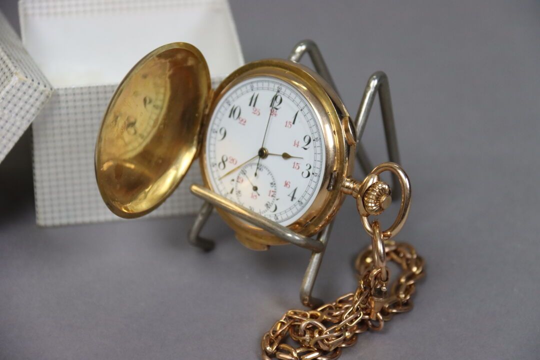 Null Reloj de bolsillo de oro amarillo de 18 quilates "Repetición integral" nº 9&hellip;
