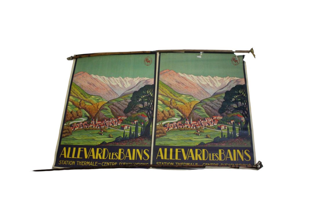 让-朱利安(1888-1974)。 十张纸上彩色石版画海报原件。