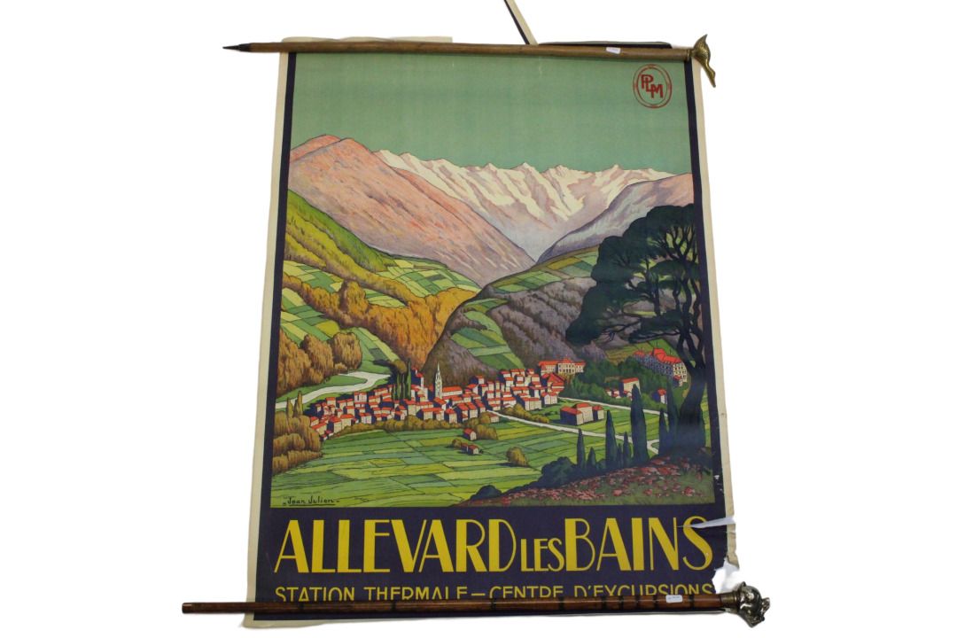让-朱利安(1888-1974)。 一套四张原版纸上彩色石版画海报。