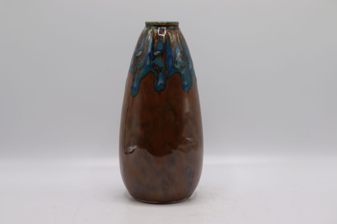 Null Camille THARAUD (1878-1956) in Limoges. Vase soliflore in polychrome porcel&hellip;